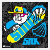 [그래피커] 21-SNUK-Sticker-01 북극곰 스노우보드 선수 스누크 그래피티 타투 헬멧 여행가방 자전거 자동차 오토바이 노트북 휴대폰 돌돌 디자인 캐릭터 튜닝 스티커 스킨