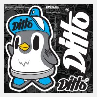 [그래피커] 6-DITTO-Sticker-01 그래피티 아이스 팽귄 디또 그래피티 스노우보드 헬멧 여행가방 자전거 자동차 오토바이 롱보드 돌돌 디자인 캐릭터 튜닝 스티커 스킨