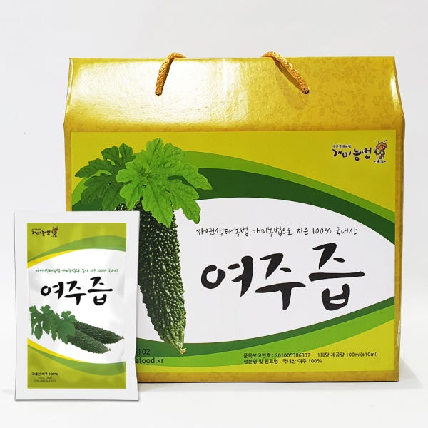 개미농법여주즙 생여주로생산100mlx60포 현대농원