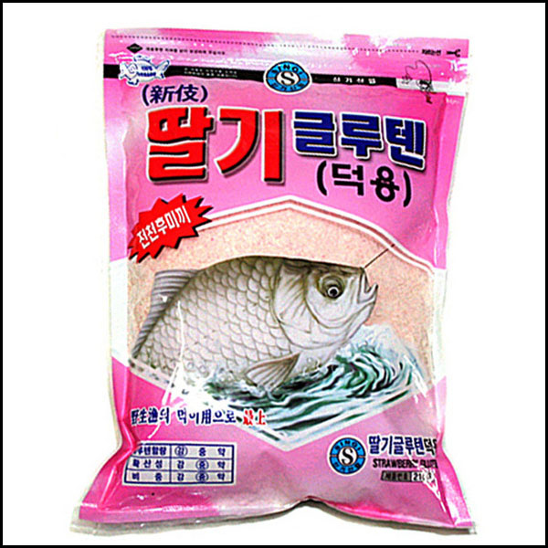 신기산업 딸기글루텐 덕용/민물떡밥/덕용포장/구루텐