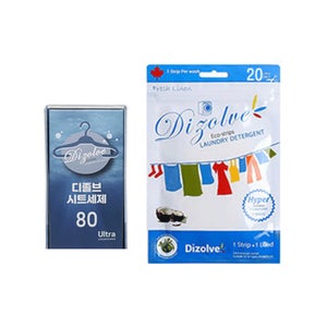 디졸브 시트세제 린넨향 80매_ultra