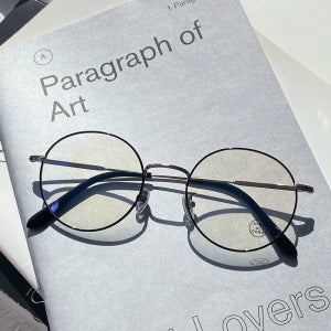 나인어코드 플라코 PLACO FL2 R C5 블랙 실버 티타늄 남자 여자 안경테