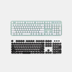 엑토 레트로 타자기 멤브레인 저소음 무선 키보드 KBD-48