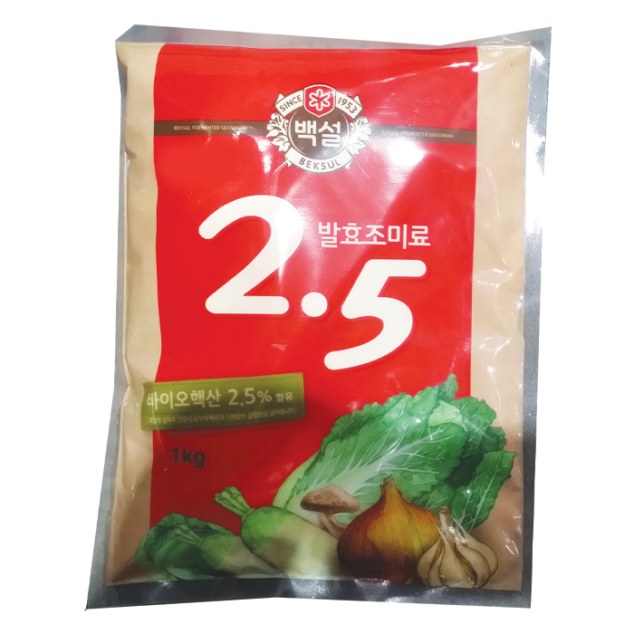 백설 발효조미료 2.5 1kg <b>핵산</b>