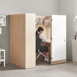 e스마트 링크 가정용 1인 와이드 독서실책상 1600 기본형