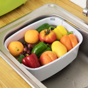 씨에스리빙 프라템 스마트 사각 설거지통 화이트