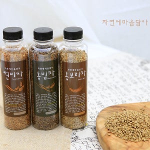 직접 농사지어 만든 곡물차 선물세트(현미차 볶은보리 통밀차)총3병