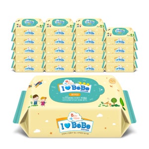 아이러브베베 아이보리 휴대용 아기물티슈 20매, 20개