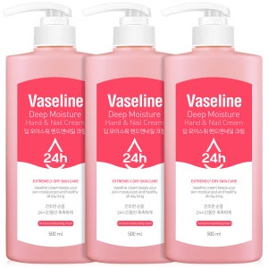 바세린 퍼퓸 핸드크림 고보습 향좋은 대용량 핸드로션 화이트머스크, 500ml, 3개