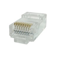 랜스타 RJ45 커넥터 잭 관통형 100개입 CAT5E UTP