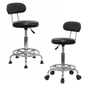 HK-007A(등받이 있음) 작업의자 회전의자 진찰의자 실험실 간이의자 발받침
