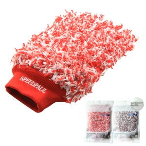 극세사 듀얼 워시미트 양면 세차장갑 레드 와인