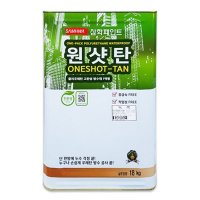 삼화페인트 우레탄방수페인트 옥상바닥 원샷탄 중도1액형 18kg 녹색