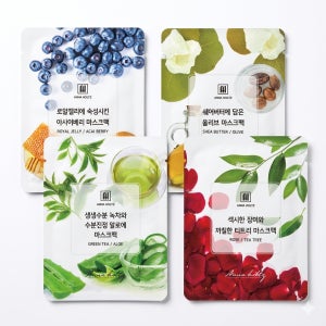 안나홀츠 순면 에센스 젤 수분 마스크팩 시트 4종 100매