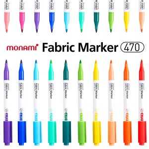 모나미 패브릭마카 470 낱개 24color