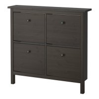 [이케몰] 이케아 HEMNES 헴네스 4칸신발장 블랙 브라운 (401.612.08)