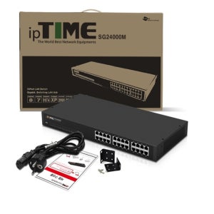 ipTIME 24포트 스위칭허브 SG24000M 기가비트 팬리스