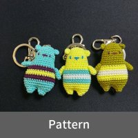 도안pattern 니트곰 코바늘인형 열쇠고리 키링