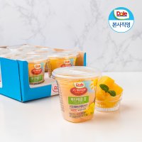Dole 돌 컵과일 후룻컵 파인애플 6개 1박스 / 100% 과즙 한입크기 간편과일 디저트