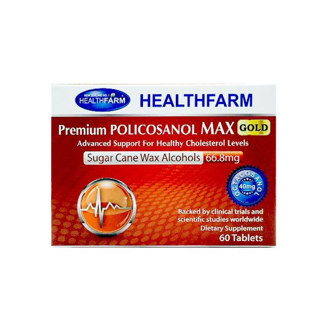 헬스팜 <b>프리미엄 폴리코사놀</b> 멕스 <b>골드</b> 66.8mg 60타블렛