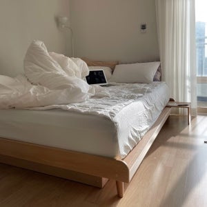 크라운퍼니쳐 에디트 헤드리스 무헤드 평상형 침대프레임 SS