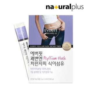 에버핏 쾌변엔 100% 차전자피 식이섬유 30포 1박스