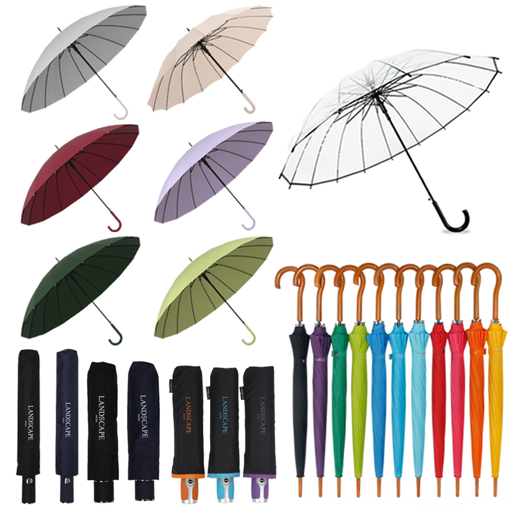 튼튼한 접이식 3단 우산 2단 자동 우산 편의점 투명 비닐 대형 큰 장우산 답례품