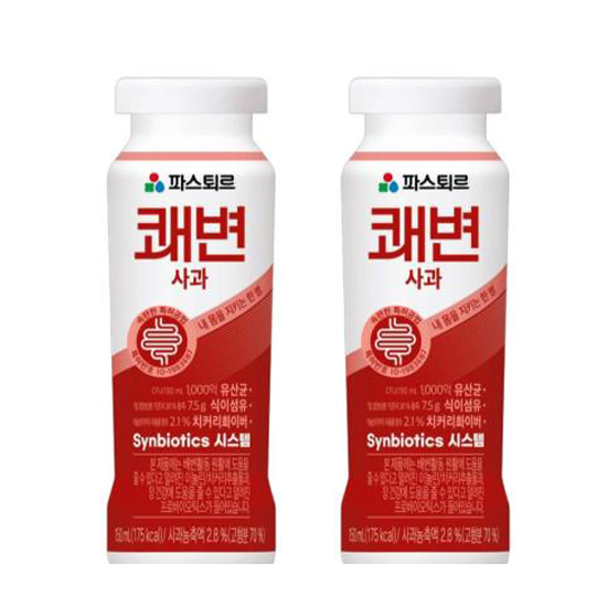 Pasteur Quicker Bowel Movement Yogurt 150ml Apple, 14 pcs