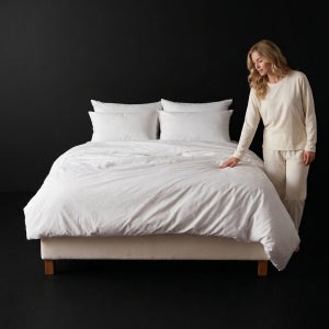 솔리드 순면 구스이불커버 호텔침구 Q