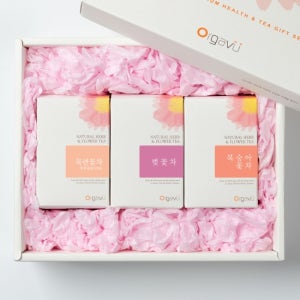 오가뷰 오가뷰 프리미엄 3종 꽃차선물세트 II 목련꽃차 벚꽃차 복숭아꽃차