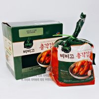 비비고 총각 김치 2.4kg 코스트코 알타리 무 아이스박스 포장