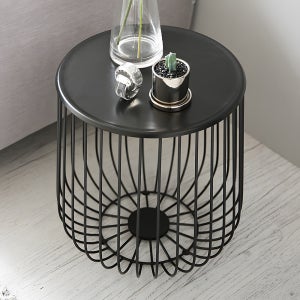 네트 철제 티테이블 쇼파 거실협탁 보조베란다 소파협탁 침대 카페 원형 소