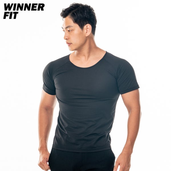 위너핏 남자 어깨뽕 반팔티 남자 보정속옷