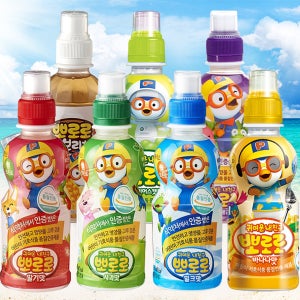 뽀로로음료수 밀크 사과 딸기 블루베리 샤인머스켓 보리차 235ml 총24개