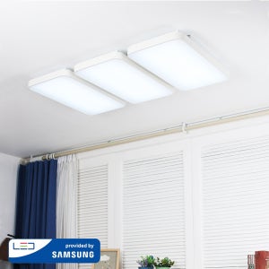 LED 트론디 거실등 / 삼성칩 빠른설치 국산 6500K 주광색 심플 모던 슬림 거실조명