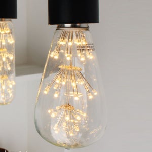 LED 에디슨 눈꽃 막대램프 2W / 로켓설치