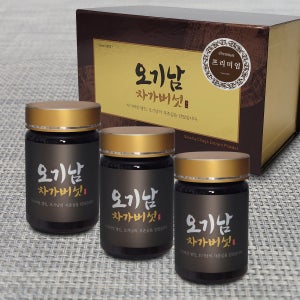 오기남차가버섯 프리미엄 추출 분말 가루 대용량, 100g, 3개