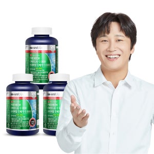 [18개월] 내츄럴플러스 프리미엄 오메가3 1100 비타민D 혈행 눈건조 기억력개선 180캡슐, 3개