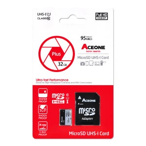 에이스원 플러스 ACEONE Plus MicroSD 32GB 액션캠용 고속 메모리 카드