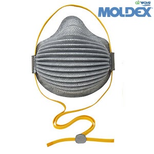 MOLDEX 방진마스크 N95 (BOX/8매) 4800K 카본필터 악취차단 입체형 에어웨이브 듀라메쉬 산업용 분진마스크
