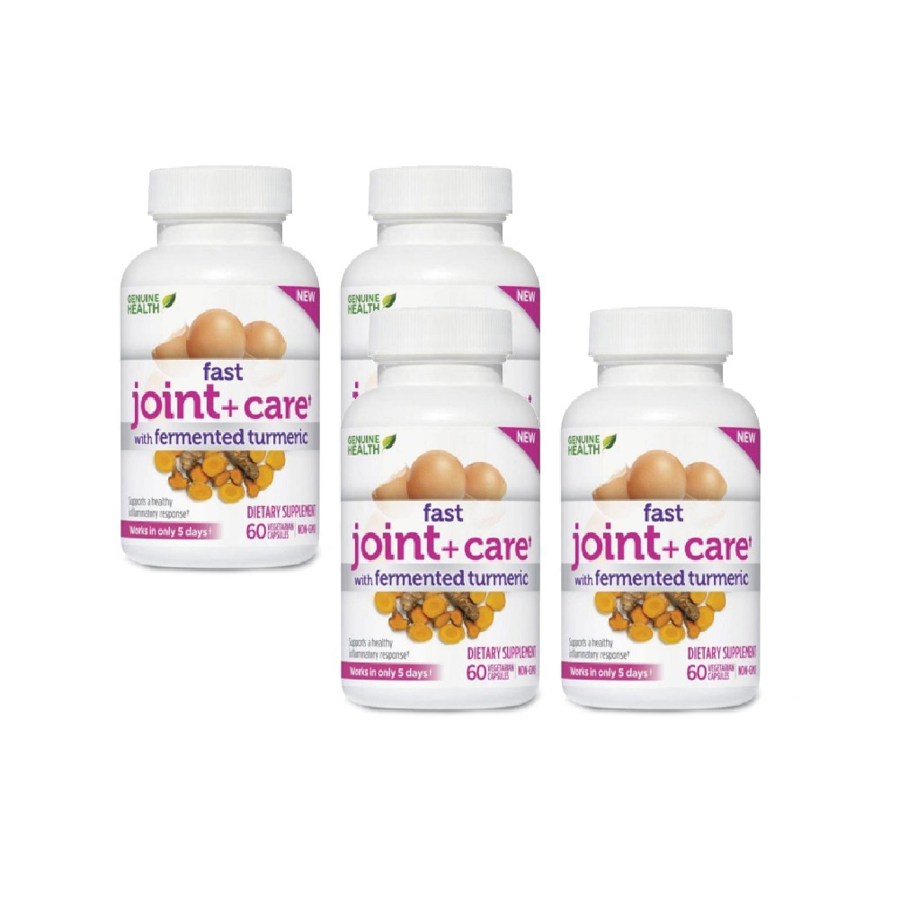 [제뉴인헬스] 조인트 케어 발효 <b>튜머릭</b> 함유 60캡슐 (4통 4개월분)