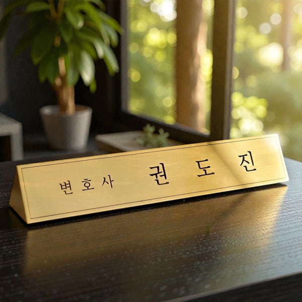 삼각명패 탁상책상 대표이사사장ceo 교장병원원장 변호사공인중개사회장 메탈골드제작 40x8
