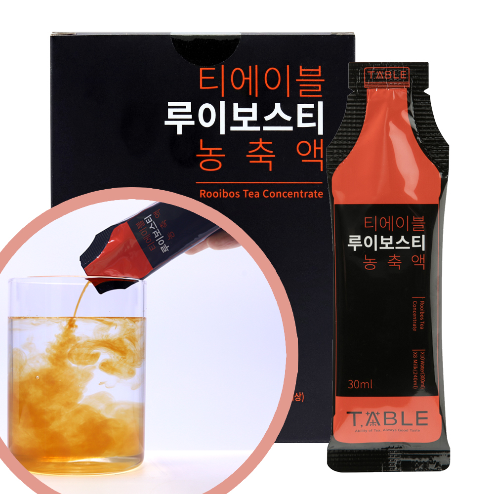 티에이블 루이보스티 농축액 효능 액상차 <b>임산부</b> 차 30ml 20개입