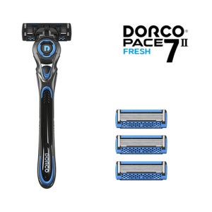 도루코 면도기 페이스7 7중날 면도대+면도날 4개 SVA1000