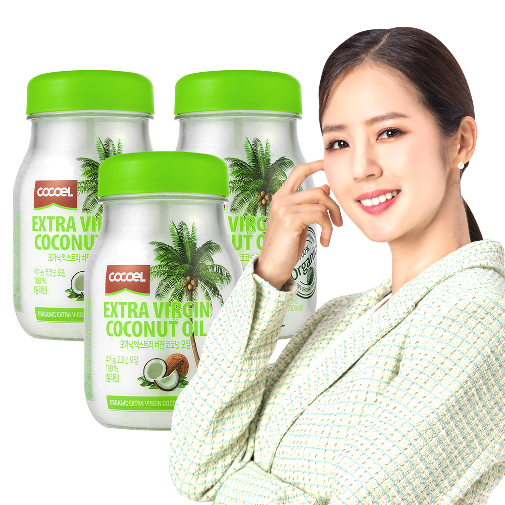 코코엘 유기농 엑스트라버진 코코넛오일 415ml 3병