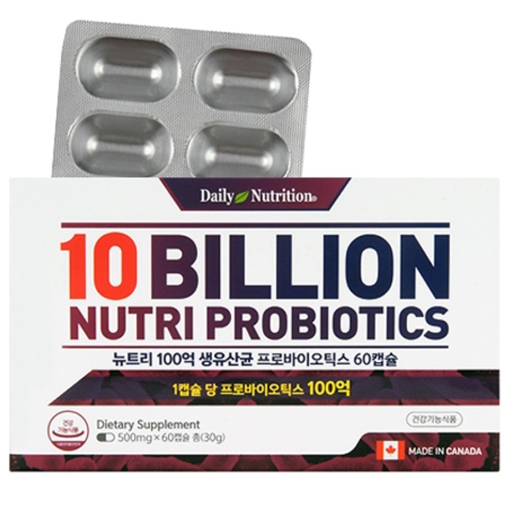 뉴트리 100억 생유산균 프로바이오틱스 60캡슐
