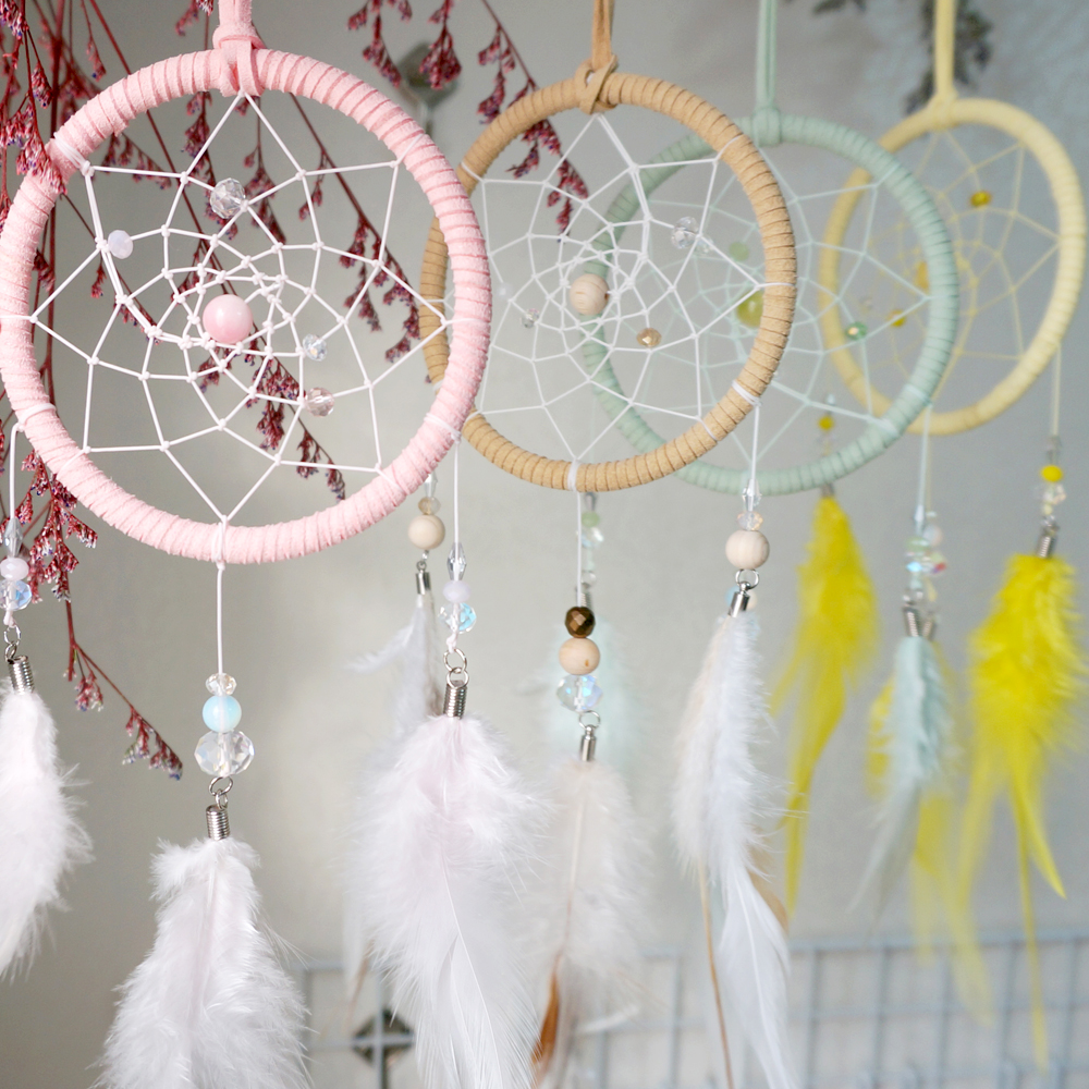 [꿈에서만나] 심플 드림캐쳐 재료 만들기 세트 DIY 키트 수업 취미