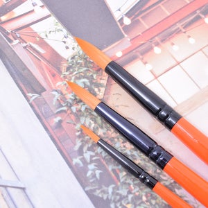 석고채색 전용 수채화 붓 세트