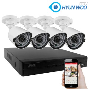 FULL HD 240만화소 CCTV 녹화기 카메라4대 세트