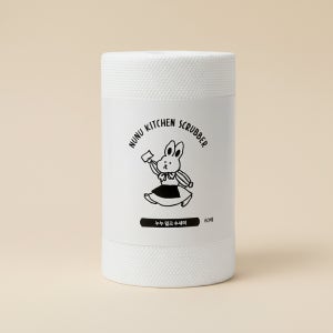 누누레빗 일회용 수세미 60매 뜯어쓰는 부드러운 밀크 설거지 수세미